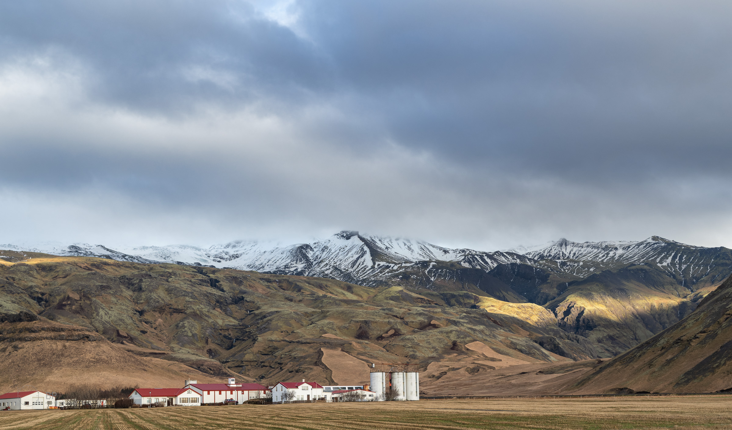 Farm beneath Eyjafjallajökull